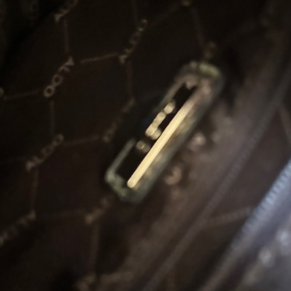 Aldo Geometric Floral Crossbody Bag - Brown and Pink - Picture 6 of 8